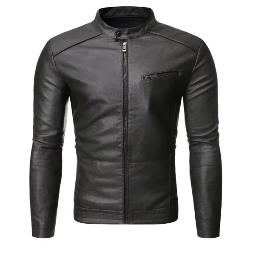 Karol™ | Elegancka Skórzana Kurtka