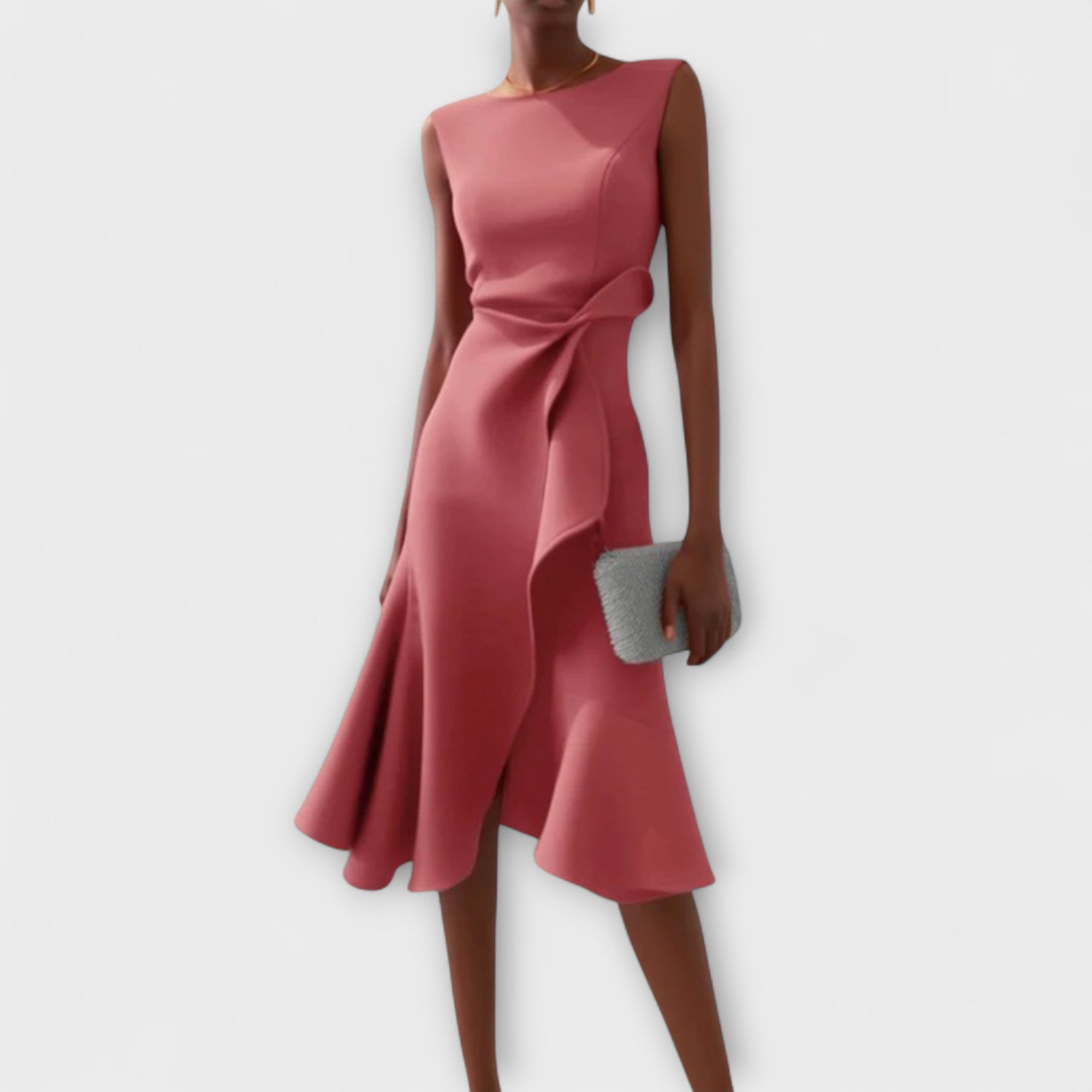MARISSA™ – Robe sans manches élégante en style drapé