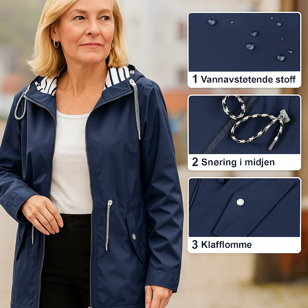 Freya™ | Stilren og Vanntett Jakke | BESTSELGER