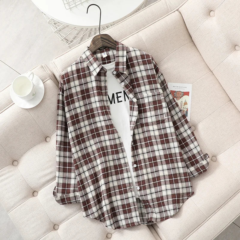 Freya | Kvinne Fresh Flannel Rutete Skjorte