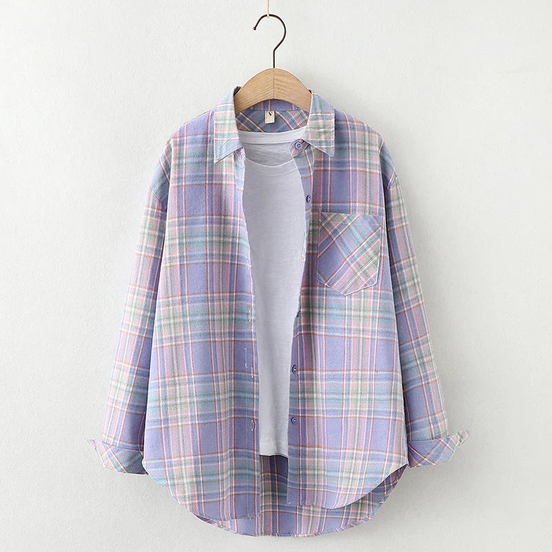 Freya | Kvinne Fresh Flannel Rutete Skjorte