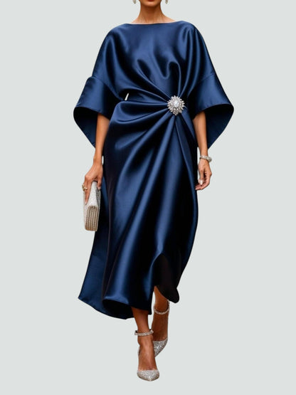 Albertine – Robe longue élégante en satin