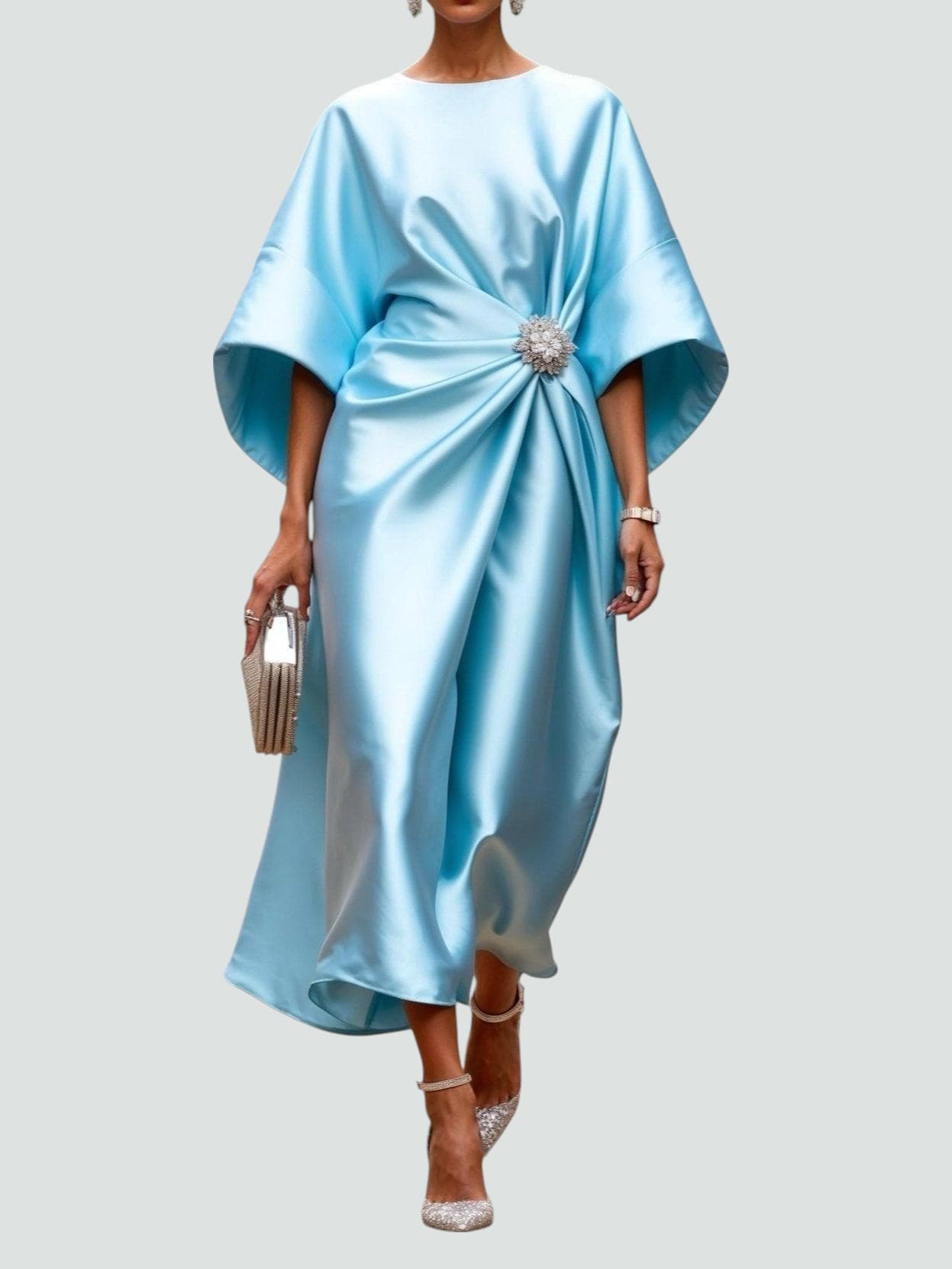Albertine – Robe longue élégante en satin