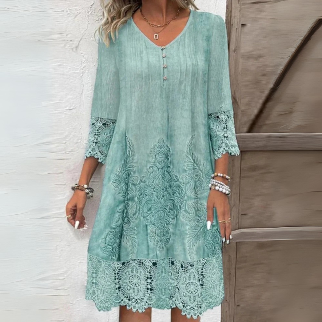 Ursule – Robe élégante en dentelle bohème
