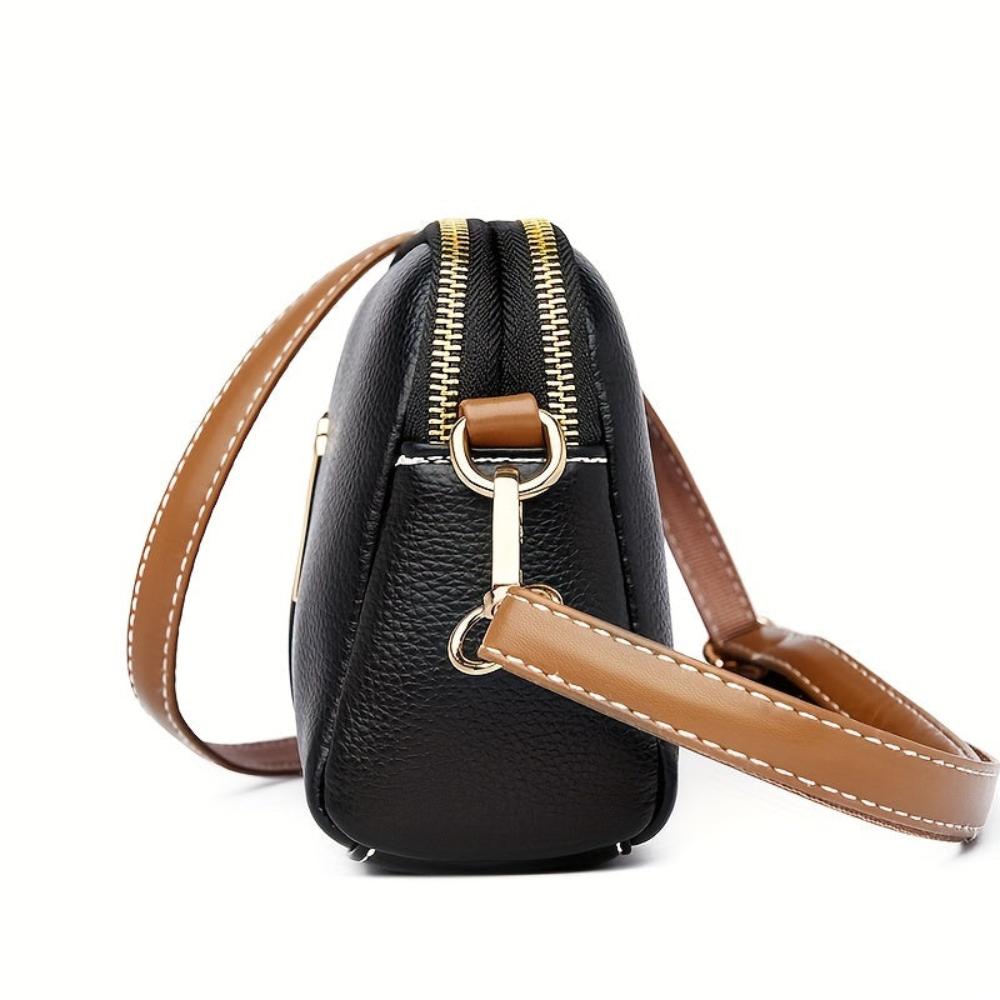 Sac à bandoulière Mila en relief litchi