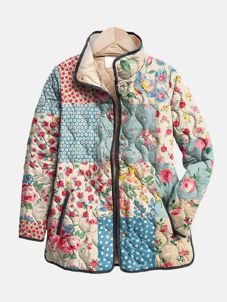 Liora | Charmante Veste Matelassée Florale