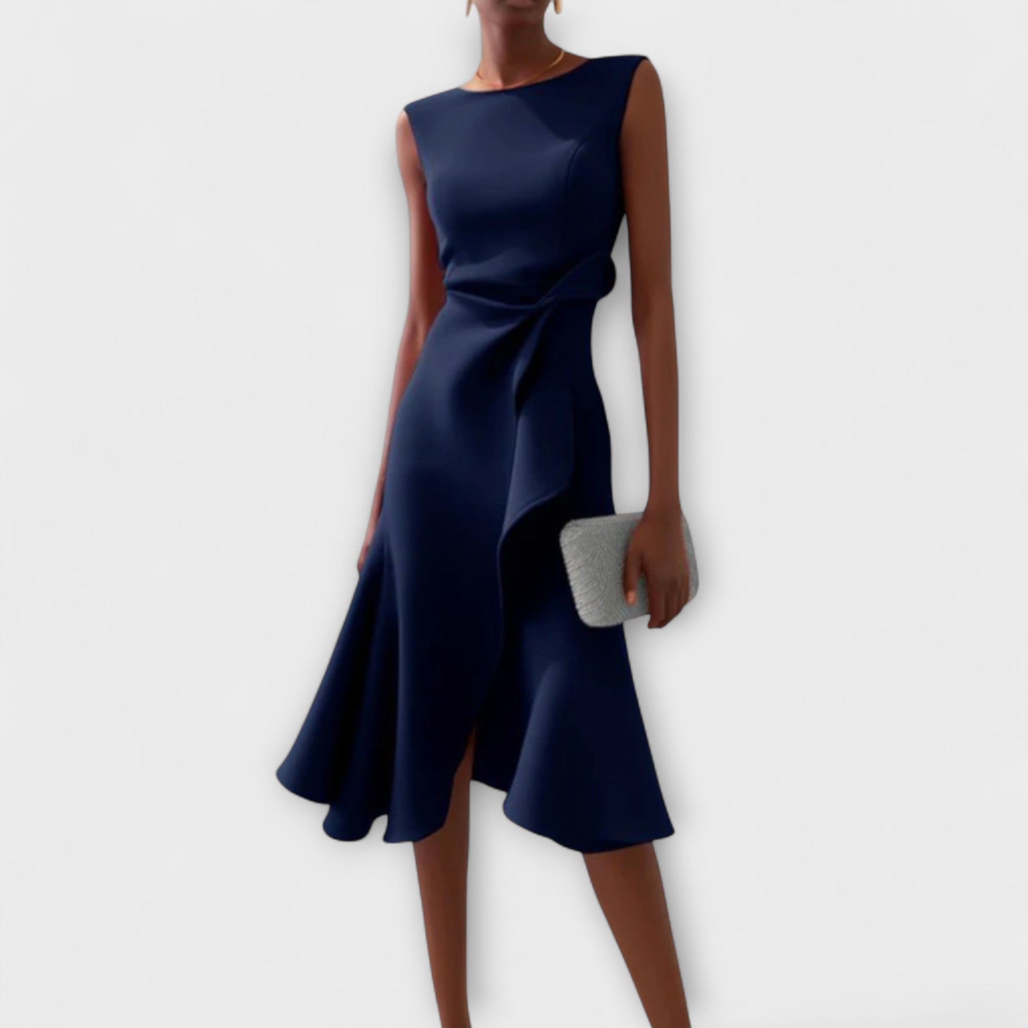MARISSA™ – Robe sans manches élégante en style drapé
