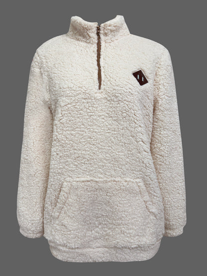 NOREEN | Sweter Teddy z Zamkiem