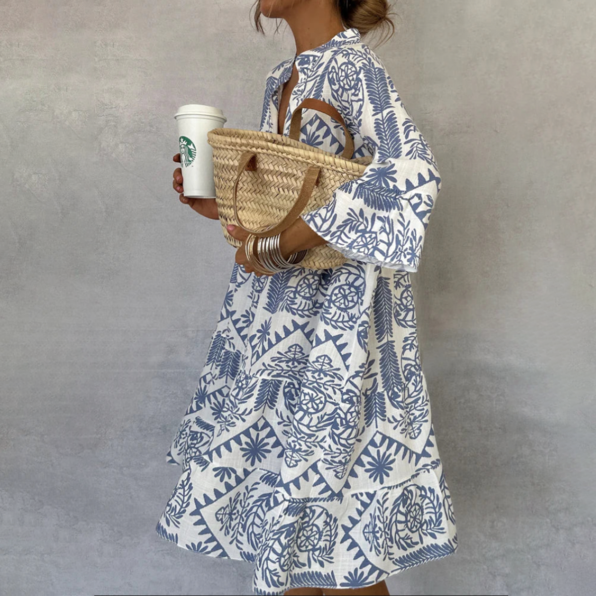 Fiorelia - Robe Tunique Bohème Décontractée