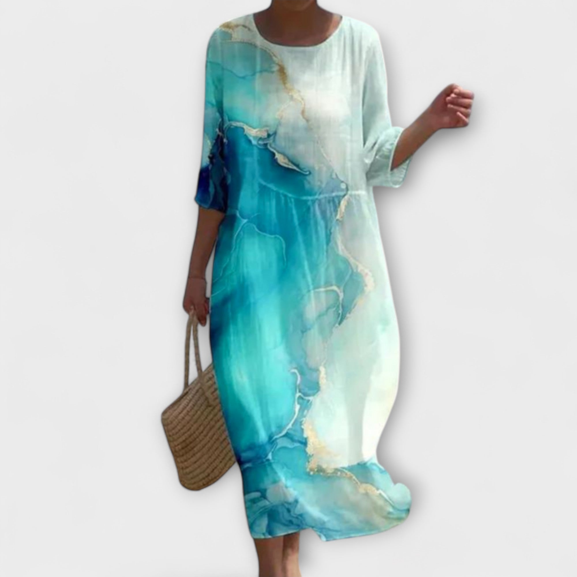 SHAE™ - Robe Maxi Florale Élégante