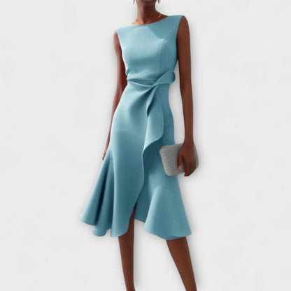 MARISSA™ – Robe sans manches élégante en style drapé