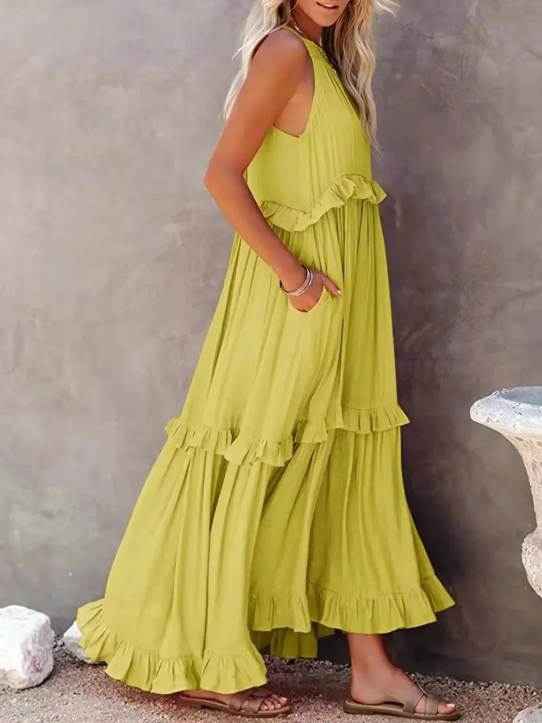 CHERRY™ - Robe Maxi Flow & Flutter
