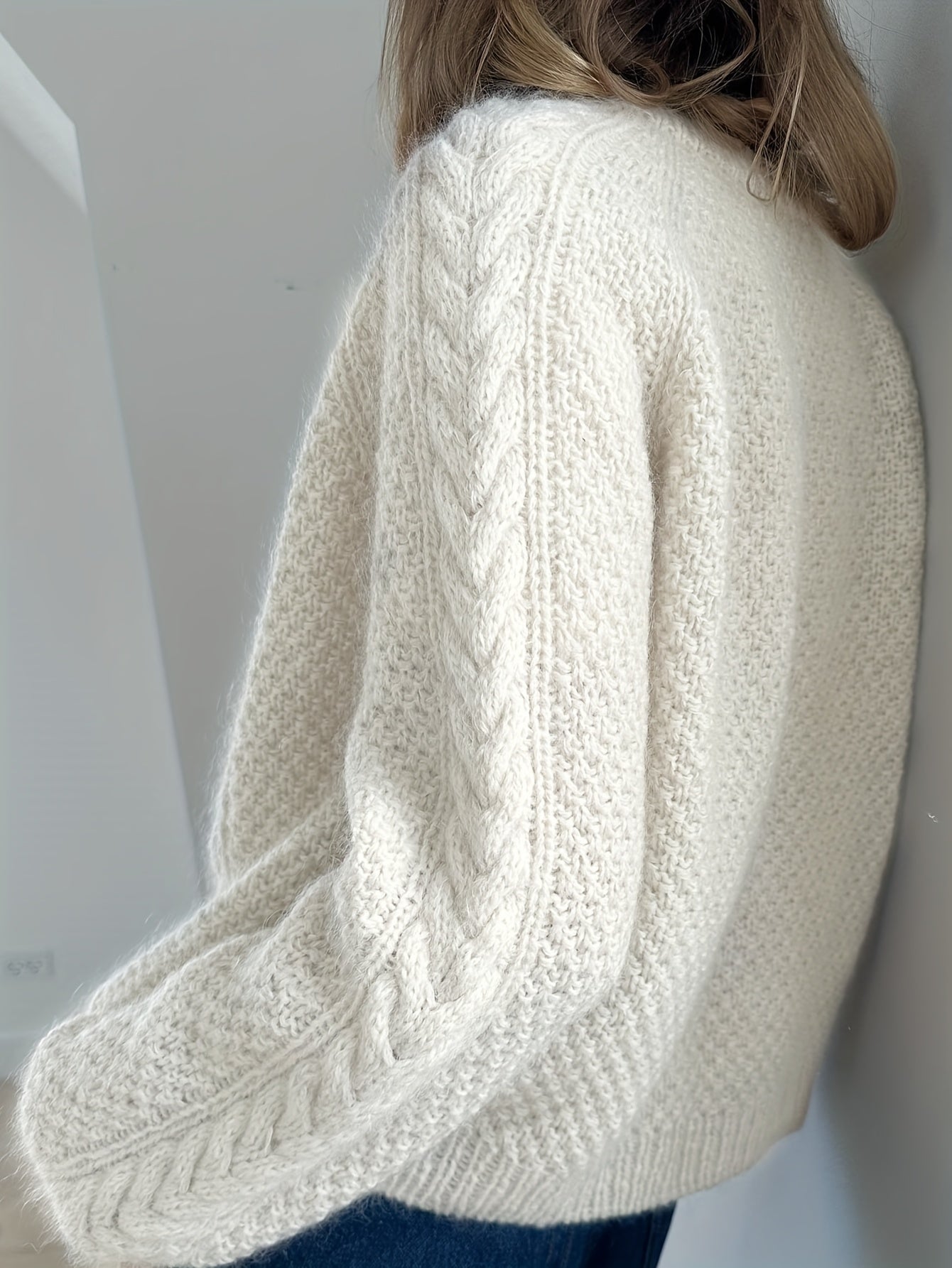 Freya | Kabelstrikket Cardigan Med Knapper