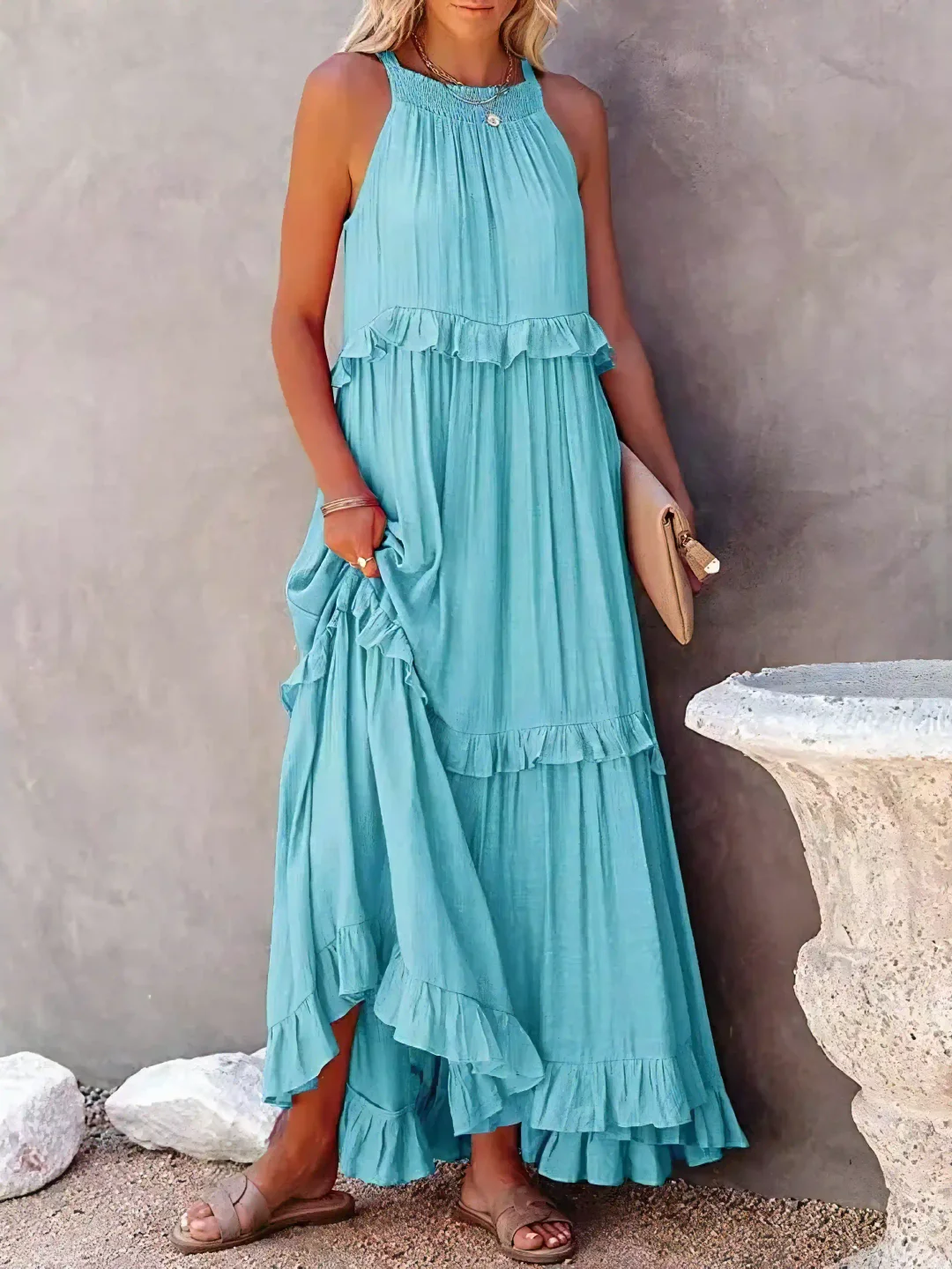 CHERRY™ - Robe Maxi Flow & Flutter