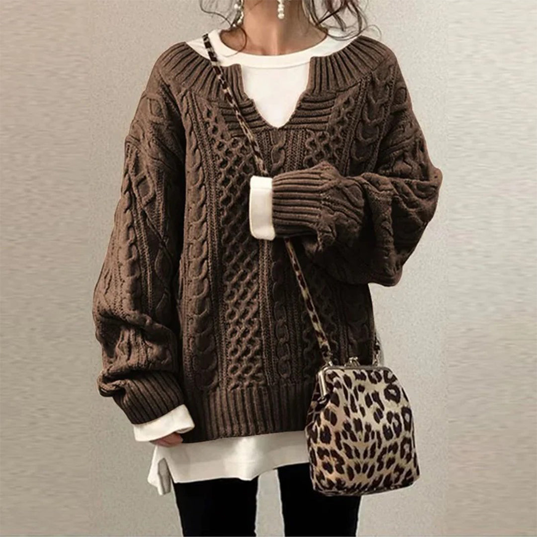 SOFFY | Zimowy sweter Twisted