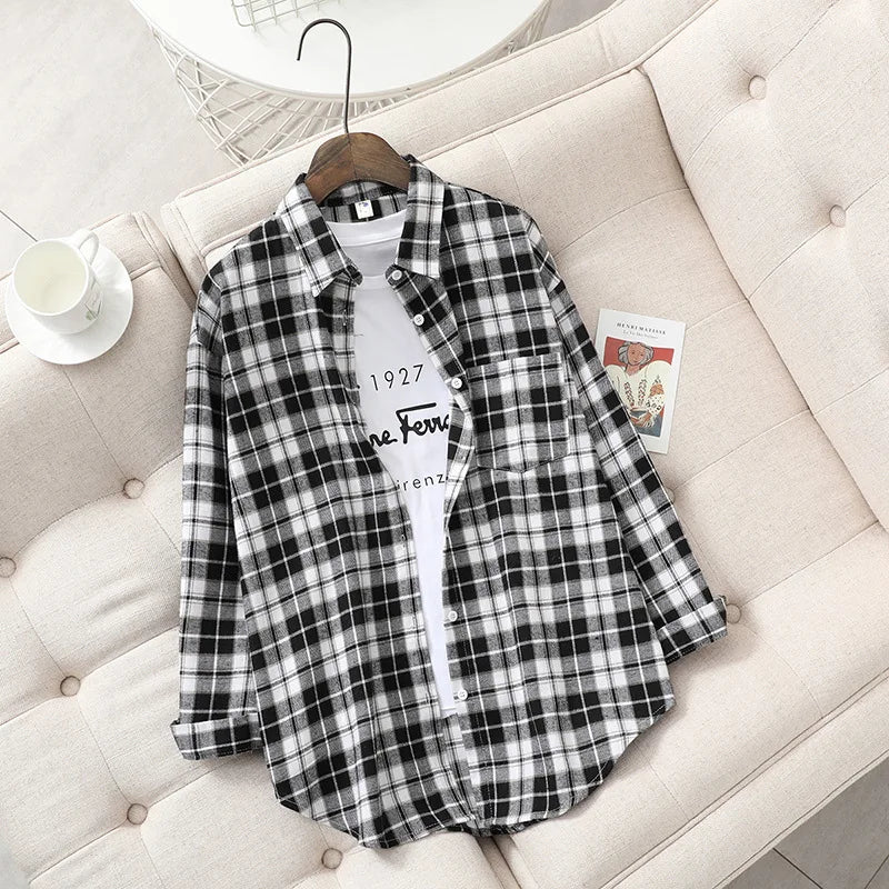 Freya | Kvinne Fresh Flannel Rutete Skjorte