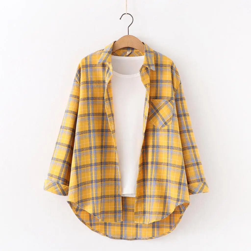 Freya | Kvinne Fresh Flannel Rutete Skjorte