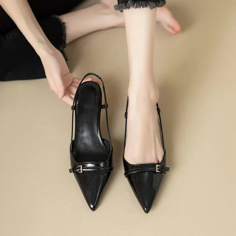 MIRELLA™ – Sandales Classiques à Talon Moyen