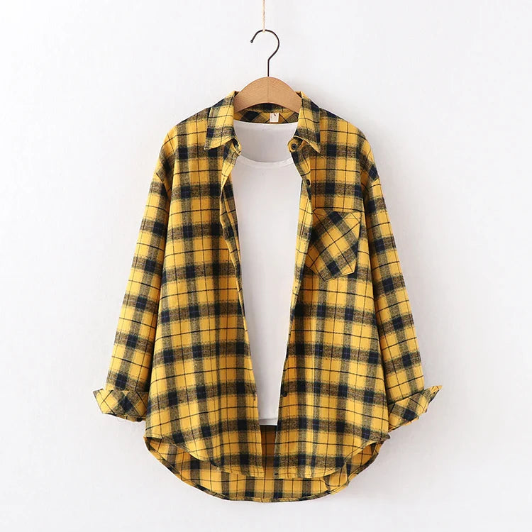 Freya | Kvinne Fresh Flannel Rutete Skjorte