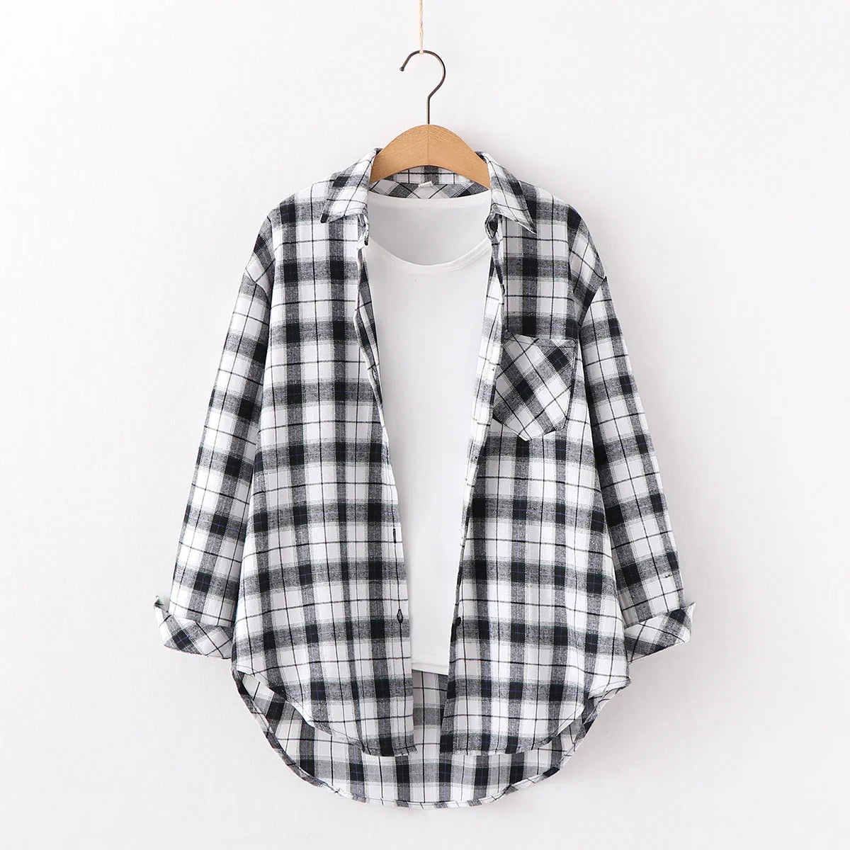Freya | Kvinne Fresh Flannel Rutete Skjorte