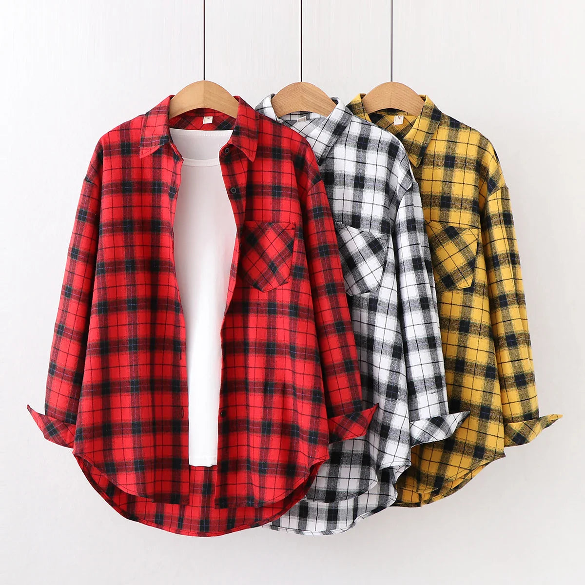 Freya | Kvinne Fresh Flannel Rutete Skjorte