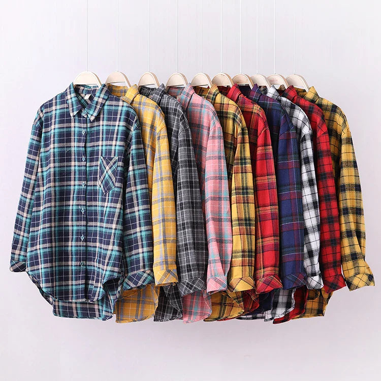 Freya | Kvinne Fresh Flannel Rutete Skjorte