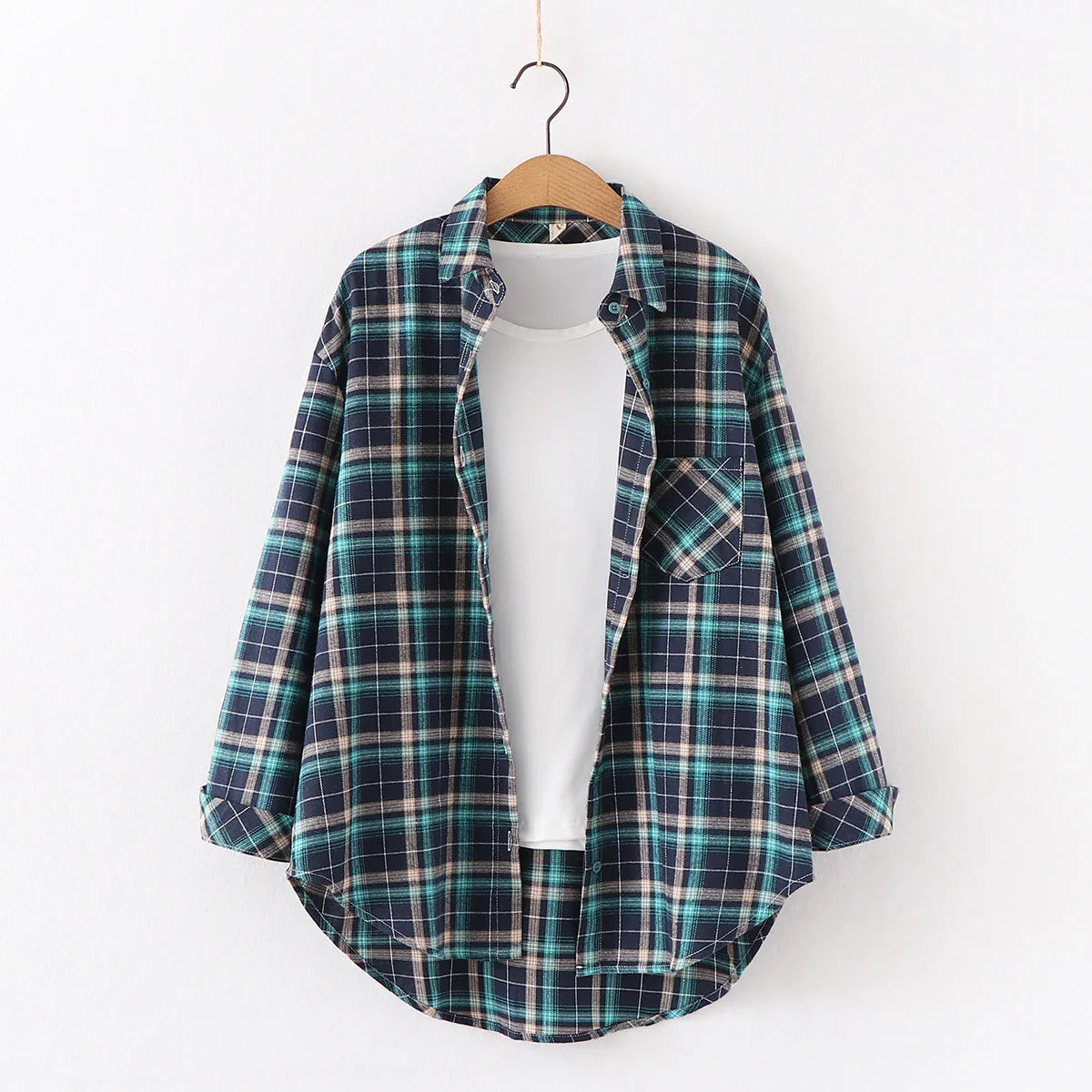 Freya | Kvinne Fresh Flannel Rutete Skjorte
