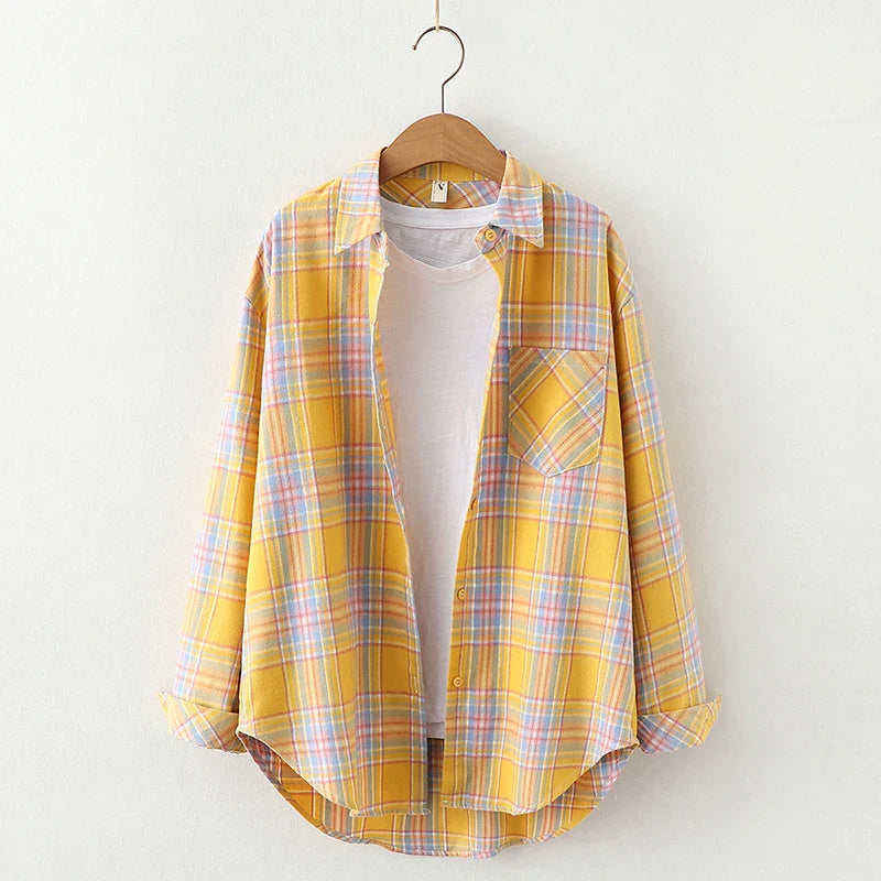 Freya | Kvinne Fresh Flannel Rutete Skjorte