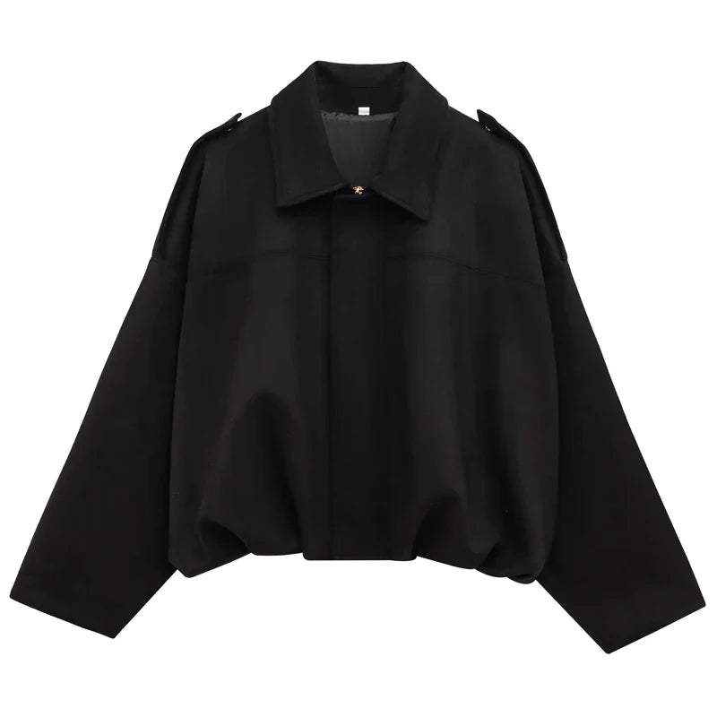 Freya™ | Kvinne Cropped Suede Bomberjakke