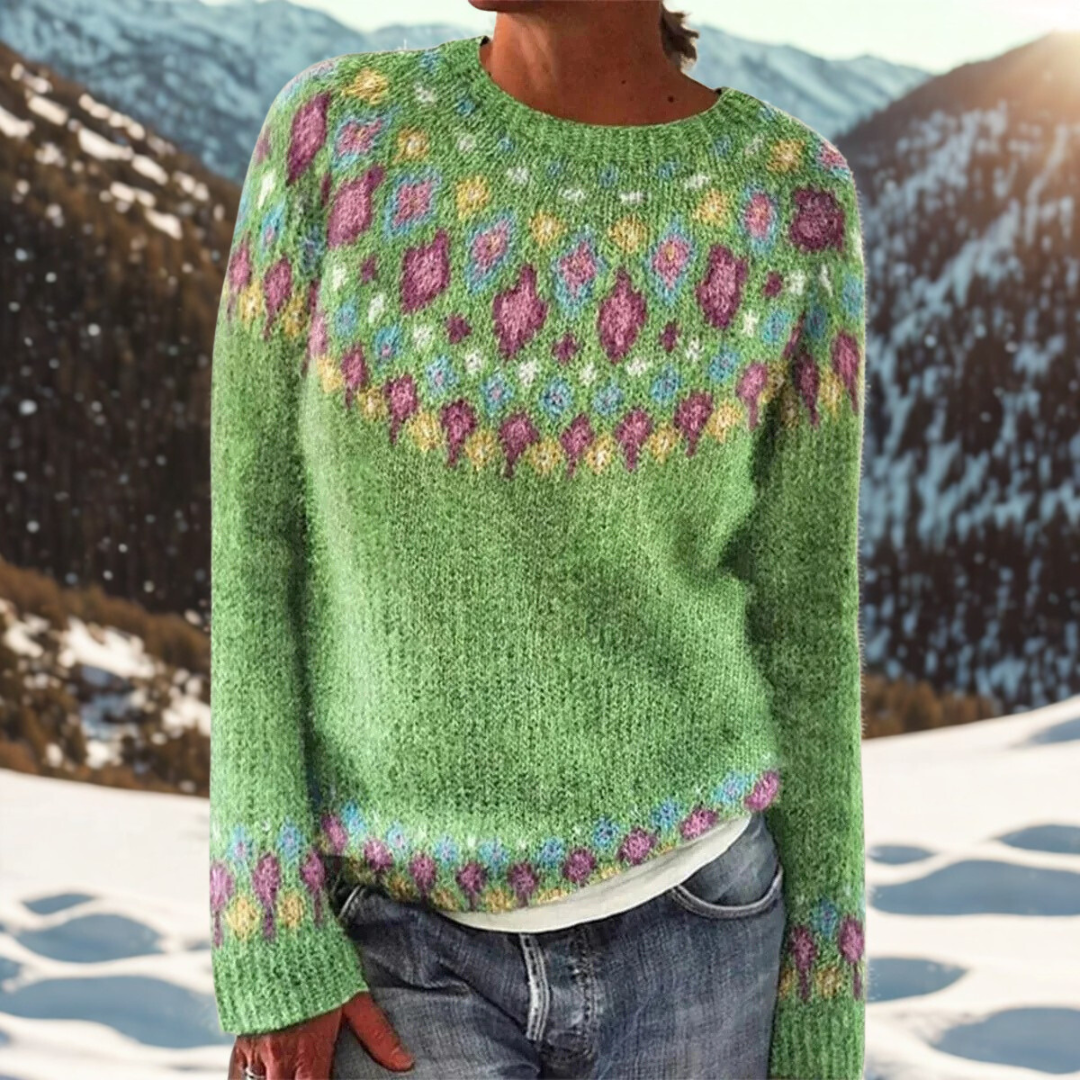 Paige – Pull Épais Tissé à Épaules