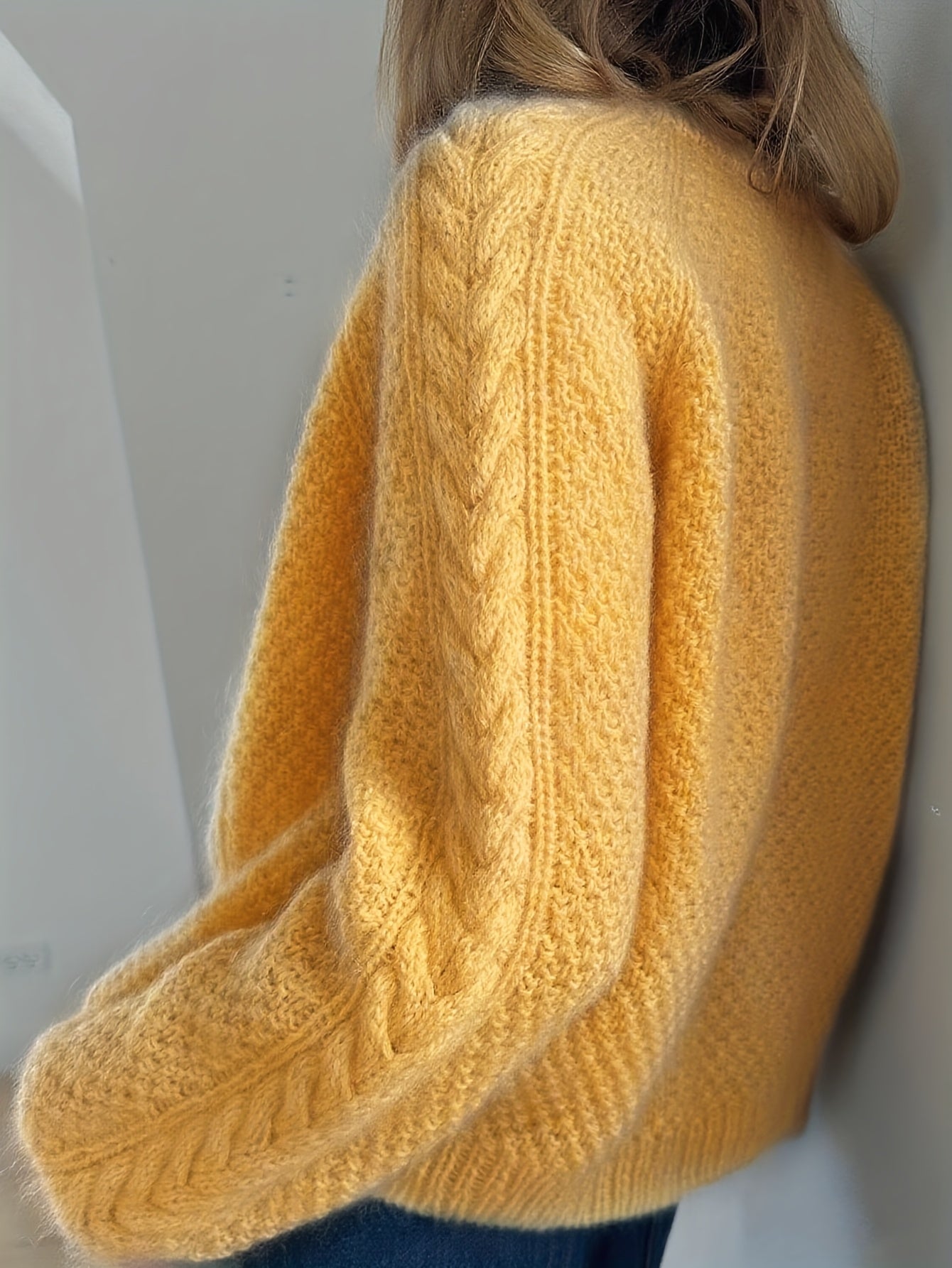 Freya | Kabelstrikket Cardigan Med Knapper