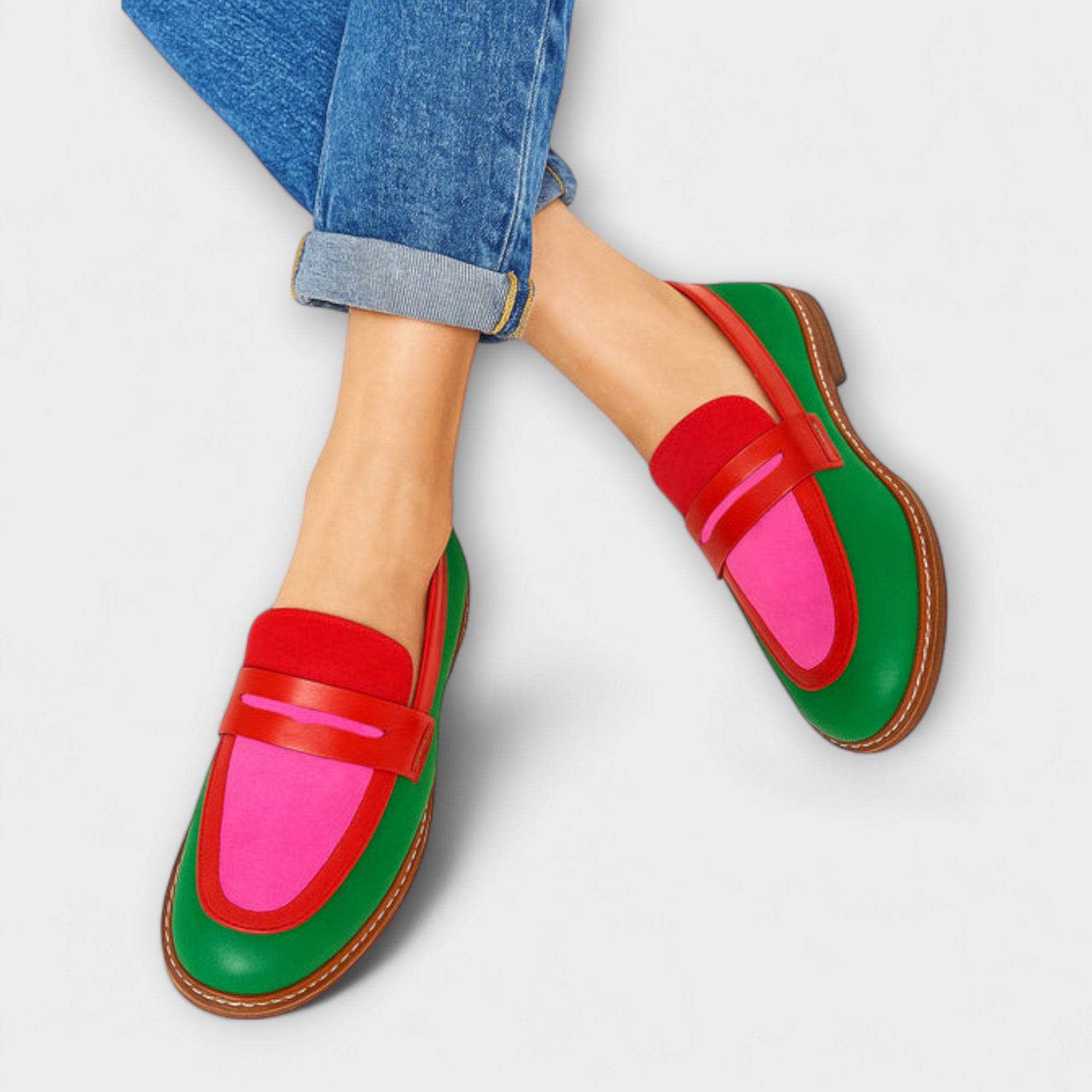 Clara™ | Mocassins décontractés à motifs colorés