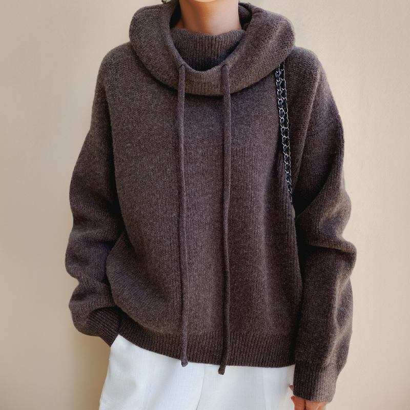 LIAH | Elegancki sweter z golfem