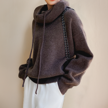 LIAH | Elegancki sweter z golfem