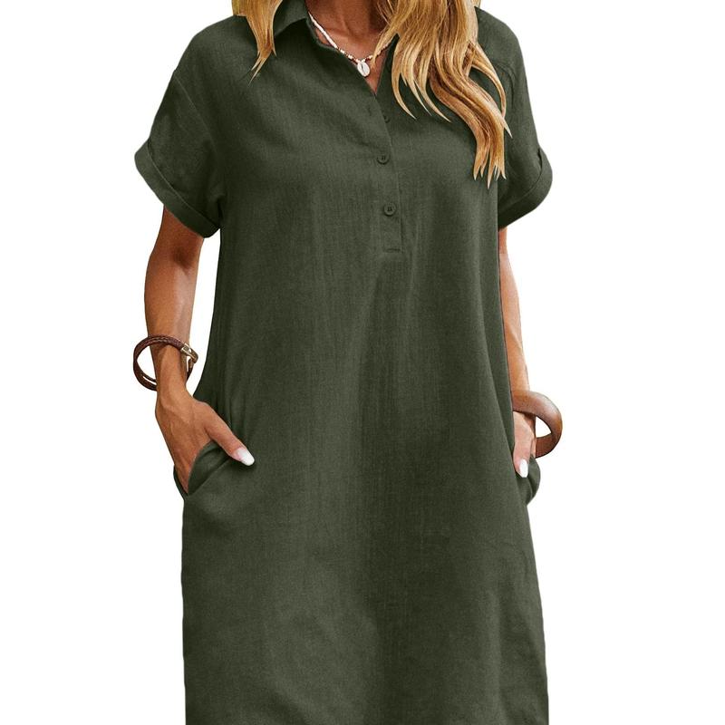 MAREN™ – Robe d'été décontractée à manches courtes