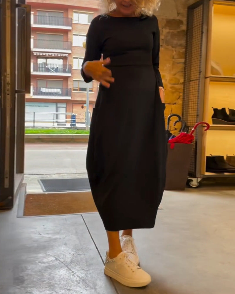 CORA™ - Robe Midi Chic Décontractée