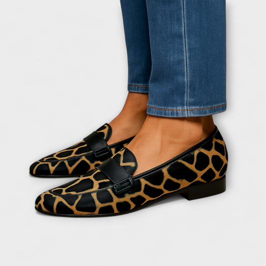 Isolde™ | Mocassins Léopard avec Détail Élégant