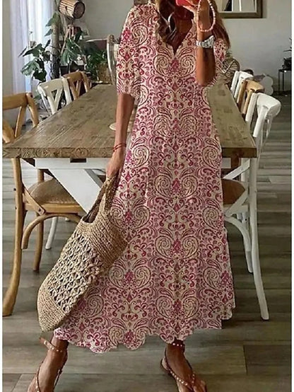 CASSIA™ - Robe Boho avec Couverture du Ventre